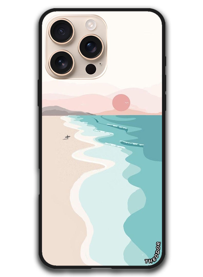 Theodor Protective Case Anti Scratch Shock Proof Bumper Cover For iPhone 16 Pro Max (6.9)-inch Sunset - Image 1