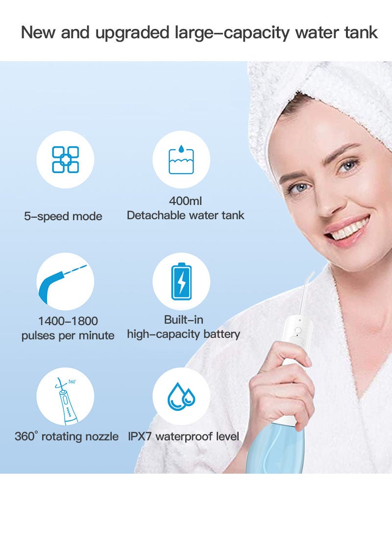 Sharpdo Electric Dental Water irrigator,IPX7 Waterproof USB Charging Waterproof Cordless Oral irrigator For Home - Image 5