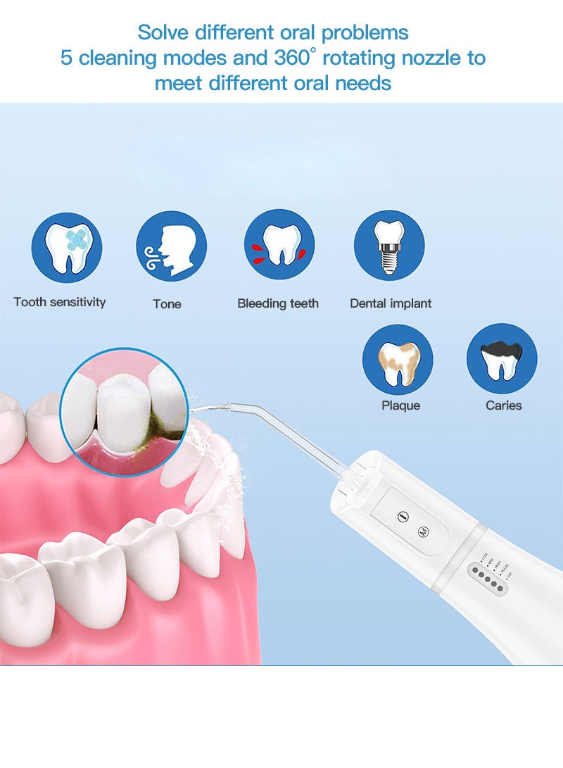 Sharpdo Electric Dental Water irrigator,IPX7 Waterproof USB Charging Waterproof Cordless Oral irrigator For Home - Image 4