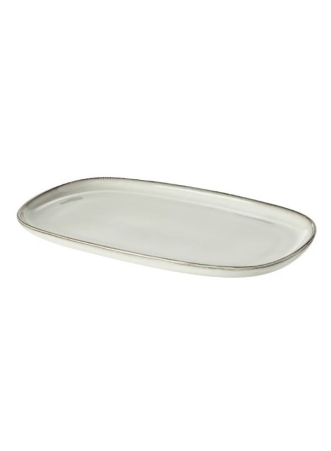 طبق، رمادي، 31 × 19 سم - Image 1