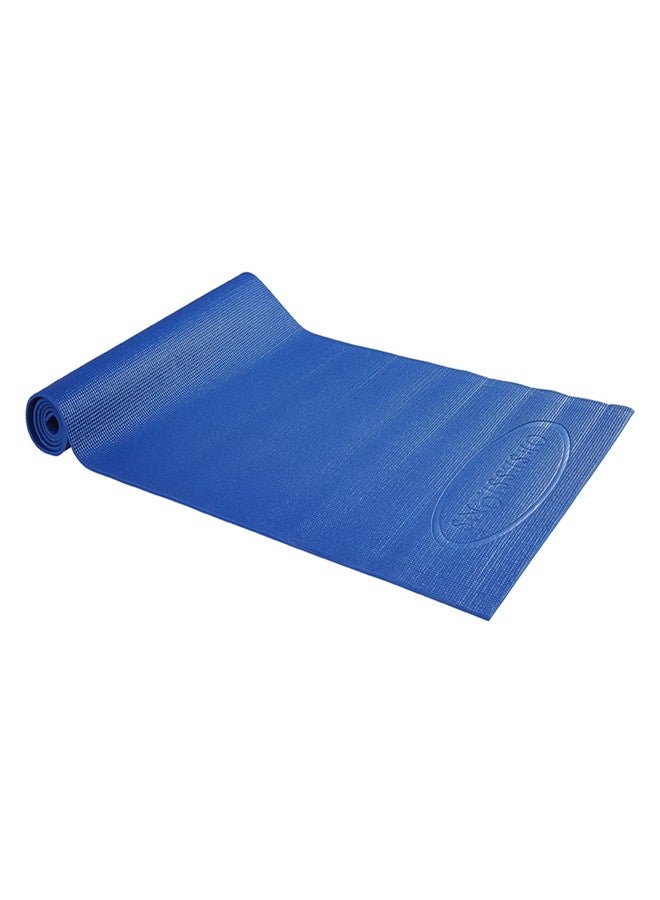 OBSESSIONS Anti-Slip PVC Solid Yoga Mat with Carrying Strap (W)61 X (L)173cm, Blue - Image 3