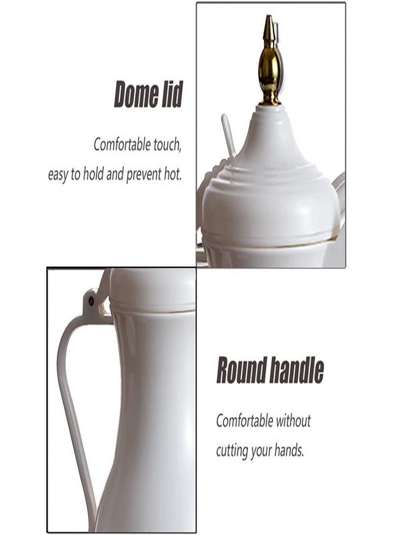 غالف دالا ماكينة صنع القهوة سعة 400 مل GA-C9842B أبيض / ذهبي - Image 3