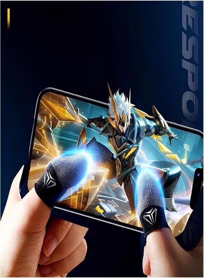 2 Pair Finger Sleeves For Gaming Thumb Finger Sleeves For Game Pubg Mobile Anti Slip Finger Gloves With Box Games Accessories  - Image 5