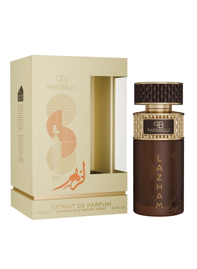 Parisbelle مجموعة لازهام من باريس بيل - عطر إكسترايت دي بارفان 100 مل | رائحة عطرية جلدية مع المريمية، العود والمسك - Image 1