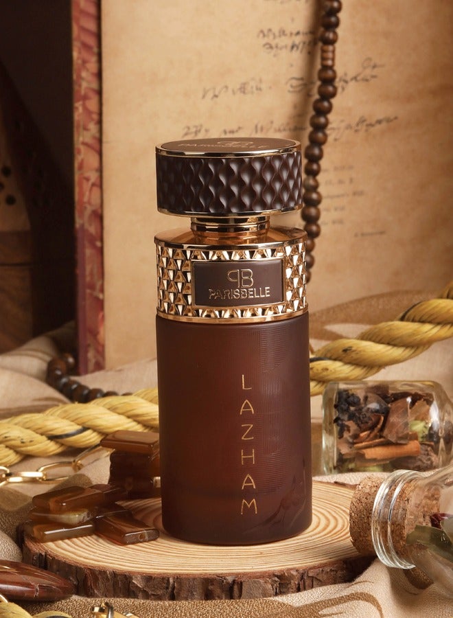 Parisbelle مجموعة لازهام من باريس بيل - عطر إكسترايت دي بارفان 100 مل | رائحة عطرية جلدية مع المريمية، العود والمسك - Image 4