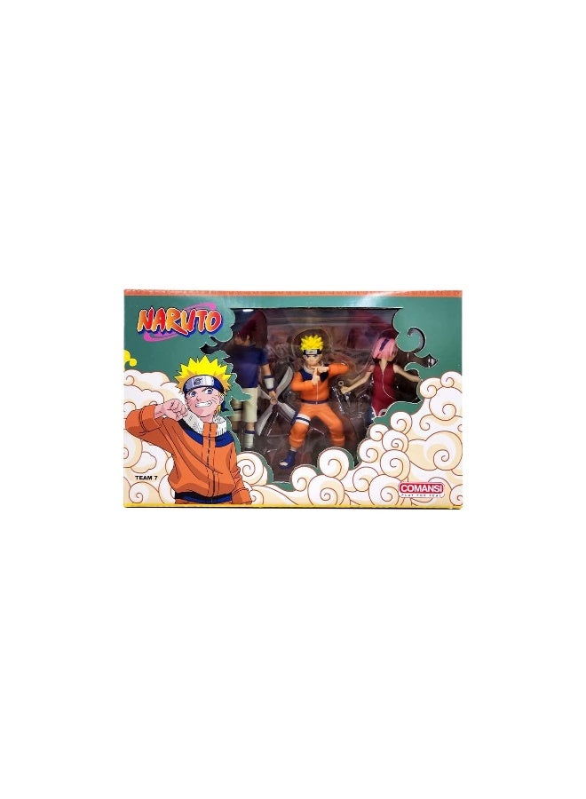 COMANSI Comansi Naruto Team 7 Figures Set (Pack of 3, 10 cm)  - Image 1