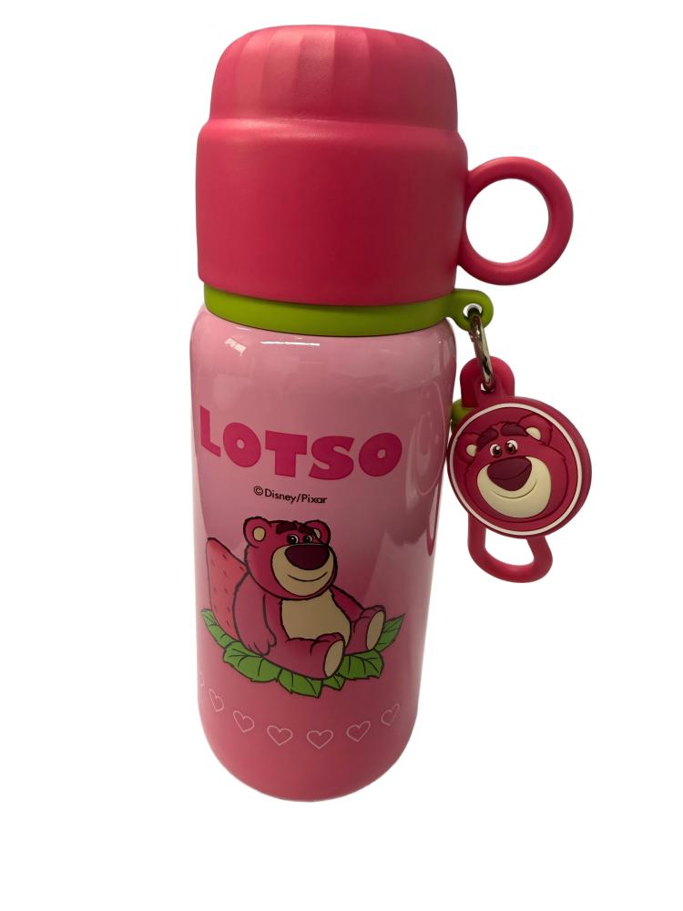Strawberry Bear Printed Student Vacuum Cup, 304 Inner Outer, 316 Stainless Steel Base, Tea Water Separation, 6-Layer Heat Lock - Image 1