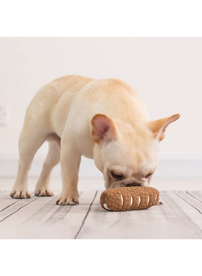 Emily Pets Dog Latex Milk Bread Shape Puppy Toy Squeaky Toys (Brown) - Image 2