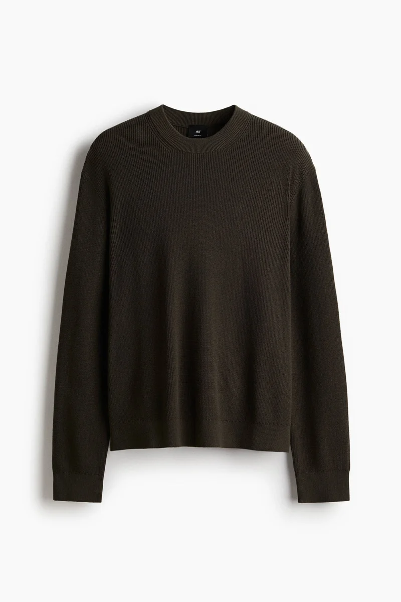 H&M  Regular Fit Rib-knit jumper for Men | Best Price UAE
