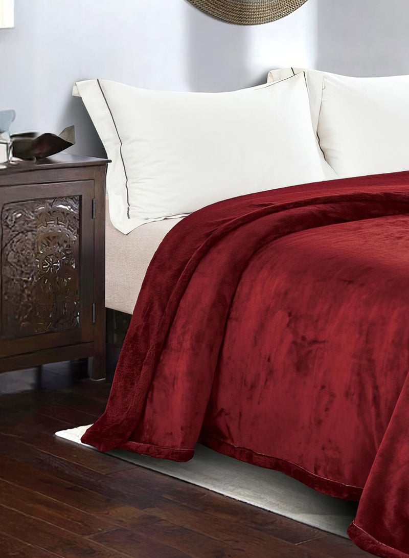 Ming Li Warm Blanket King Size 220X240 cm in an attractive color that provides you with extra warmth during cold winter nights - Image 2