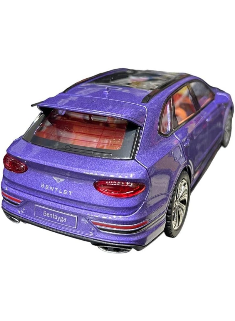BENTLEY Kids Car - Realistic Miniature Model, Accurate Scale, For Kids & Collectors - Elegant Purple Color _ High Alloy Car Model _ Toy Car-car-children's games-Toy car for children - Image 2
