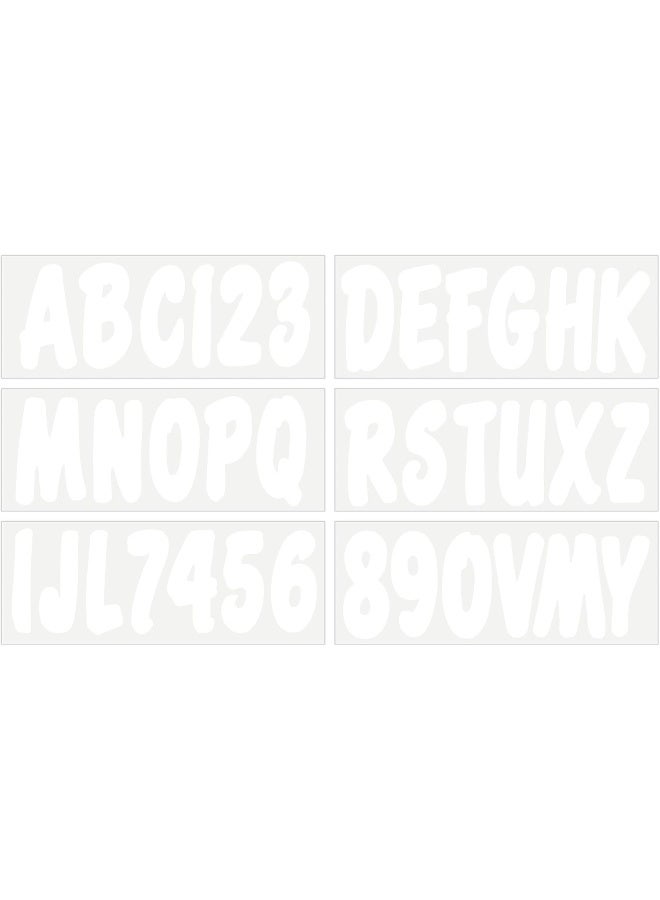 Hardline Products Hardline Products Series 200 Factory Matched 3-Inch Boat & PWC Registration Number Kit, Solid White  - Image 1