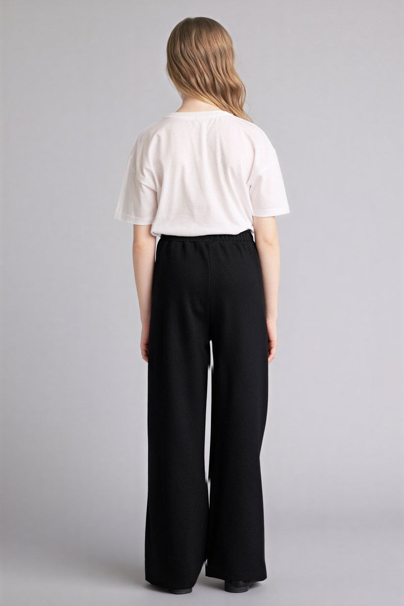 ديفاكتو بنطلون بناتي وايد ليج برجل واسع - Image 5