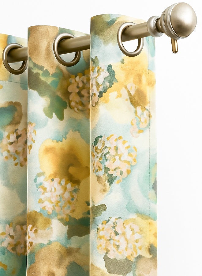Amali  AMALI Curtains Set for Living Room & Bedroom  2 Panels 20 Metal Rings Elegant Window Drapes for Home Decor Thick Privacy & Light Blocking Curtains Beautiful Modern (274x132cm)  - Image 4