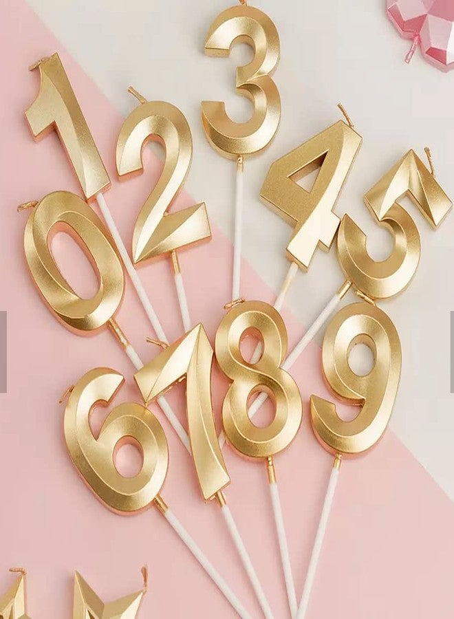 Party 24x7 Golden Metallic Number 5 Candles for Anniversary Birthday Golden 5th Birthday Special (Five 5 Fifty 25 15 35 45 65 55 75 85) - Image 3