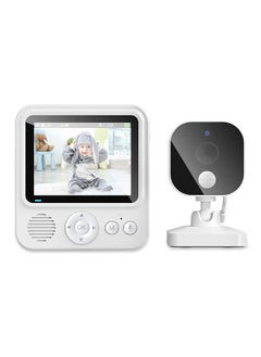 Demine Baby Monitor with Camera and Audio LCD Wireless Baby Monitor With Night Vision Two-Way Talk Baby Monitor No WiFi Nanny Security Night Vision Temperature Sleep Camera baby monitor With Night Vision, Room Temperature Monitoring High Sensitivity Microphone and Speaker with Night Light  - Image 2