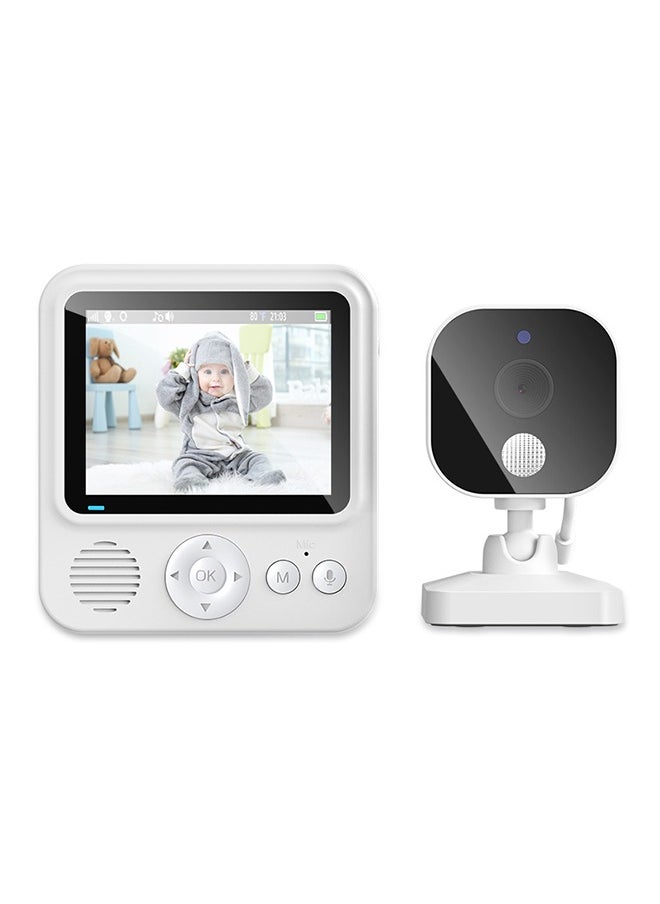 Demine - Baby Monitor with Camera and Audio LCD Wireless Baby Monitor With Night Vision Two-Way Talk Baby Monitor No WiFi Nanny Security Night Vision Temperature Sleep Camera baby monitor With Night Vision, Room Temperature Monitoring High Sensitivity Microphone and Speaker with Night Light - Image 1