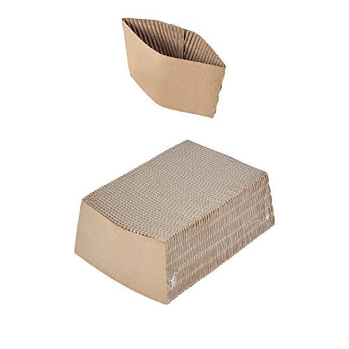 Pantryware Essentials PE Coffee Sleeves-100 Coffee Sleeves Fits  10 oz. - 20 oz. Cups (Pack of 100)  Natural Kraft