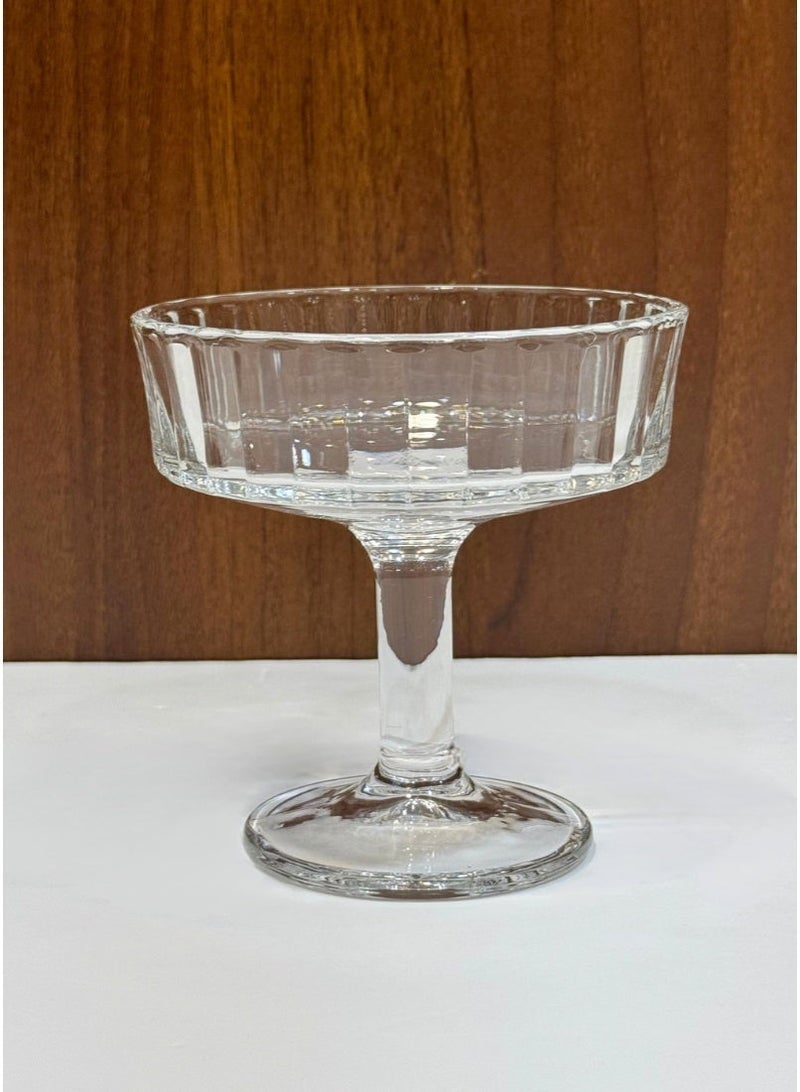 القناص طقم زبادي حلا 8 قطع من الكريستال الفاخر بقاعدة أنيقة | أكواب تقديم للحلى وايس كريم والفواكه - Image 3