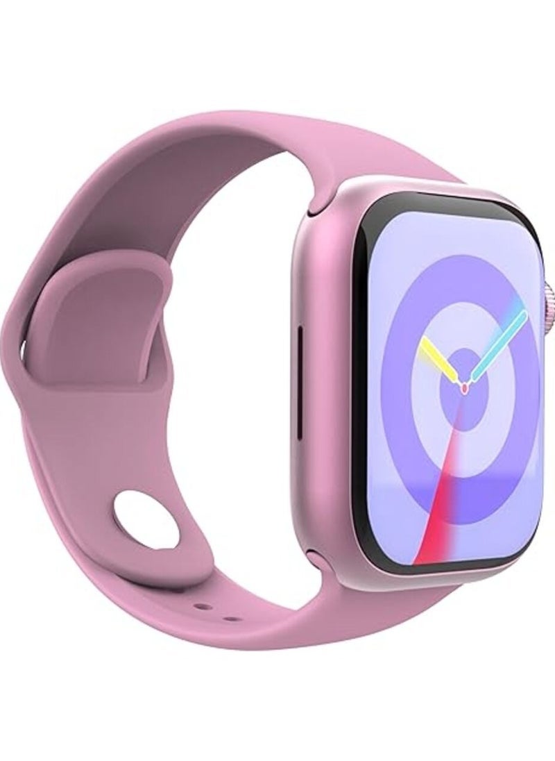 GS9 Mini Smartwatch with 1.75-Inch AMOLED Display in Stylish Pink, Always-On Screen, Raise to Awake Function, Advanced Health Monitoring, Multi Sport Tracking Modes, 1 GB Storage for Music & Apps, Long Battery Life, Lightweight Design, 15 Months Warranty – Perfect for Fitness and Everyday Wear