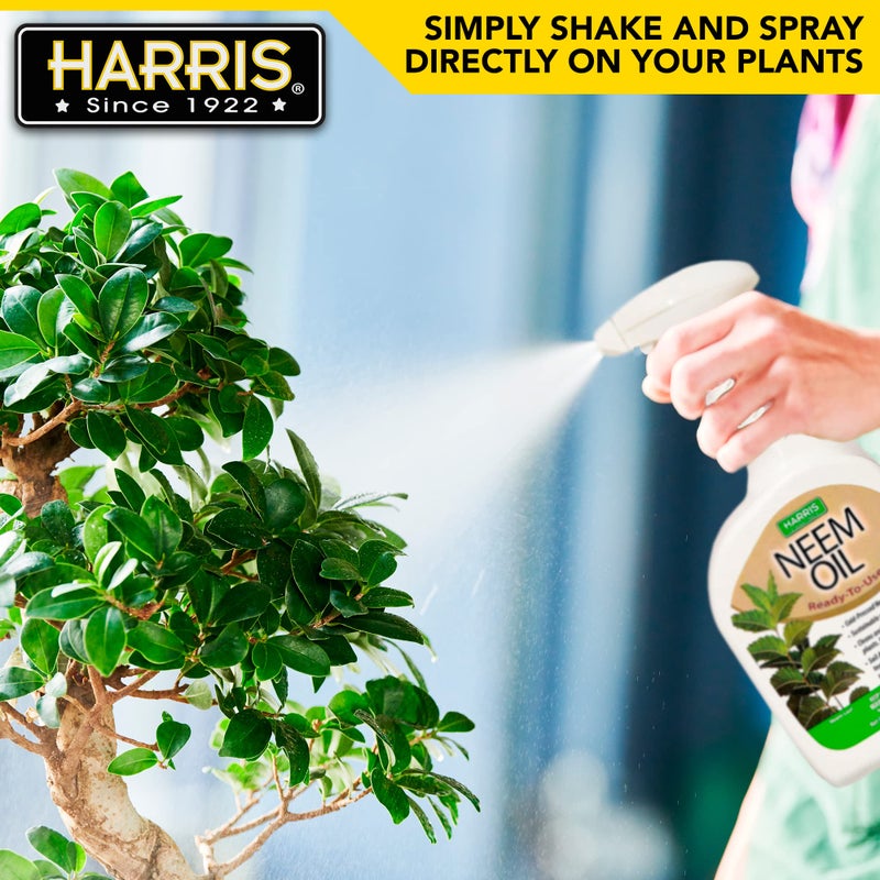 HARRIS Neem Oil Spray for Indoor and Outdoor Plants, Cold Pressed Ready to Use, 20oz - Image 5