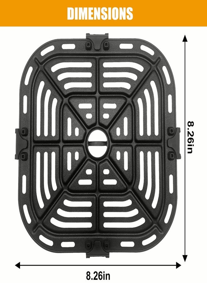 oecue Air Fryer Replacement Grill Pan Fit for COSORI Air Fryer 5 QT, Air Fryer Rack Replacement Parts Accessories Grill Plate Crisper Plate Tray, Non-Stick, Dishwasher Safe… - Image 2