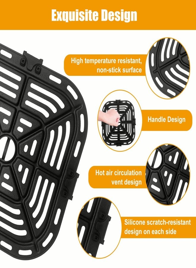 oecue Air Fryer Replacement Grill Pan Fit for COSORI Air Fryer 5 QT, Air Fryer Rack Replacement Parts Accessories Grill Plate Crisper Plate Tray, Non-Stick, Dishwasher Safe… - Image 4