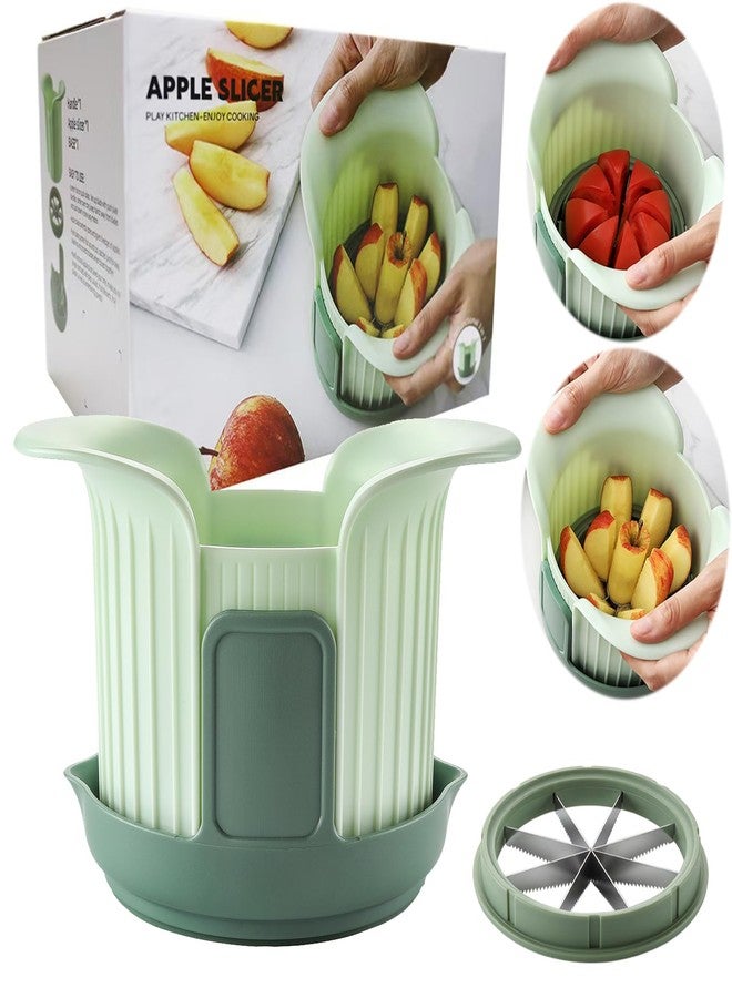 MULIRE Apple Slicer with Stand – 8 Slice Heavy Duty Apple Cutter & Corer, Sharp Stainless Steel Blades, Dishwasher Safe Kitchen Tool for Large Apples (Up to 3.8 IN) - Image 1