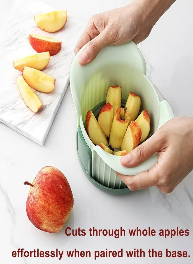 MULIRE Apple Slicer with Stand – 8 Slice Heavy Duty Apple Cutter & Corer, Sharp Stainless Steel Blades, Dishwasher Safe Kitchen Tool for Large Apples (Up to 3.8 IN) - Image 2