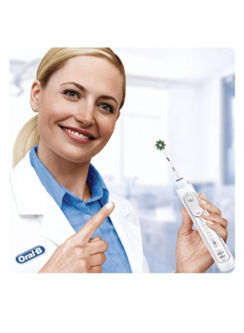 أورال بي رأس فرشاة الأسنان الكهربائية النظيفة الحساسة Oral-B Pro ، فرشاة على شكل X و فرشاة ناعمة إضافية لإزالة فرشاة لطيفة وإزالة لوحة ، حزمة من 10 رؤوس فرشاة أسنان - Image 5