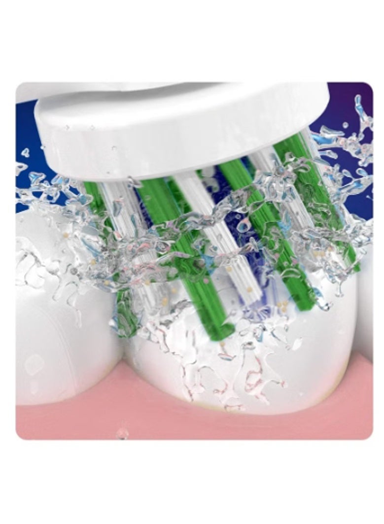 أورال بي رأس فرشاة الأسنان الكهربائية النظيفة الحساسة Oral-B Pro ، فرشاة على شكل X و فرشاة ناعمة إضافية لإزالة فرشاة لطيفة وإزالة لوحة ، حزمة من 10 رؤوس فرشاة أسنان - Image 3