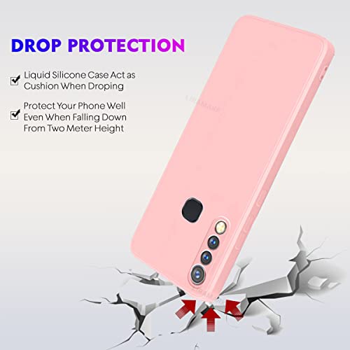 LIRAMARK Silicone Soft Back Cover Case for Vivo Y19 / U3 / U20 (Silicone Pink) - Image 4