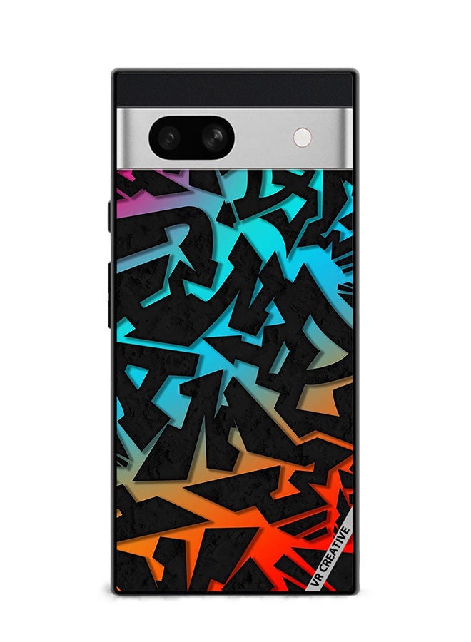 Protective Case Cover For Google Pixel 7a Abstract Design Multicolour