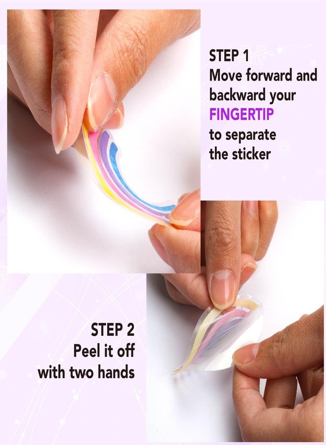 Desecraft 100Pcs Holographic Fioled Unicorn Stickers Decorative Adhesive Watercolor Scrapbooking Supplies Journaling for Adults Card Making Scrapbook Materials Craft Daily Planner - Image 4