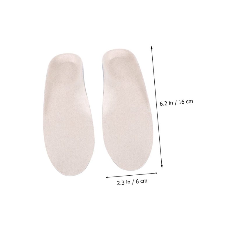 Kids Orthotic Insoles For Flat Feet Arch Support Plantar Fasciitis Relief Grey 22 23 - Image 3