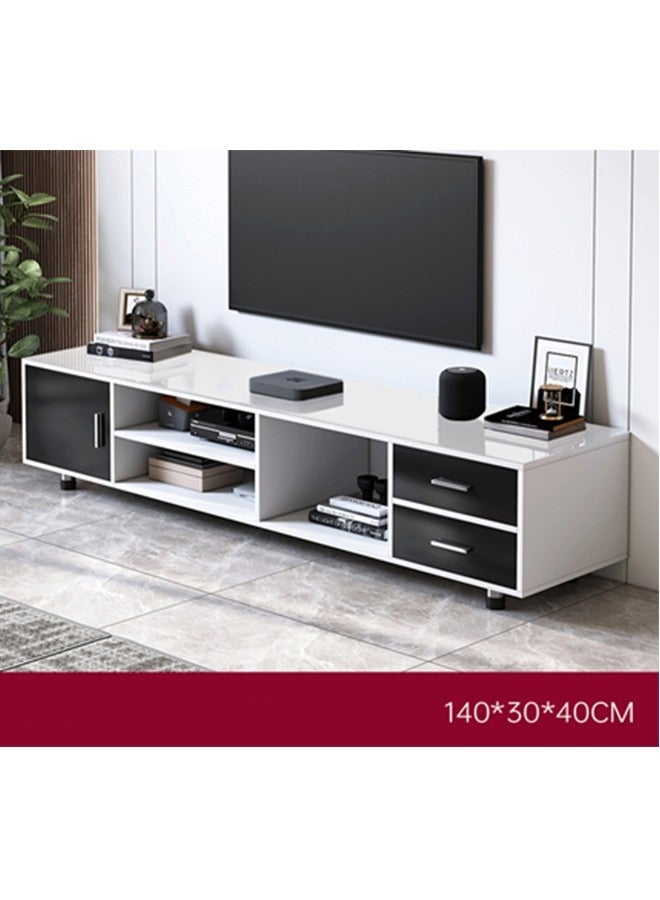 Television Stand, Modern TV Table, TV Bench TV Unit Open TV Cabinet with Storage Shelves Multifunctional TV Desk for Entertainment Center Gaming Media Home Living Room - Image 2