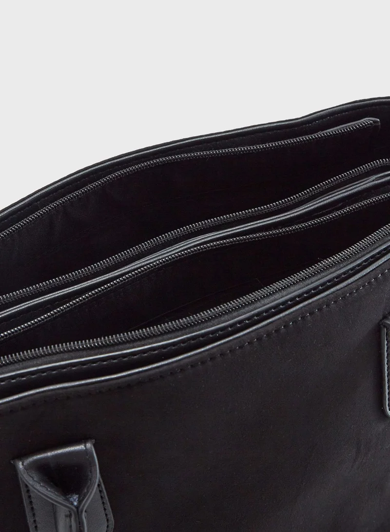 DOROTHY PERKINS Crocodile Panel Tote Bag