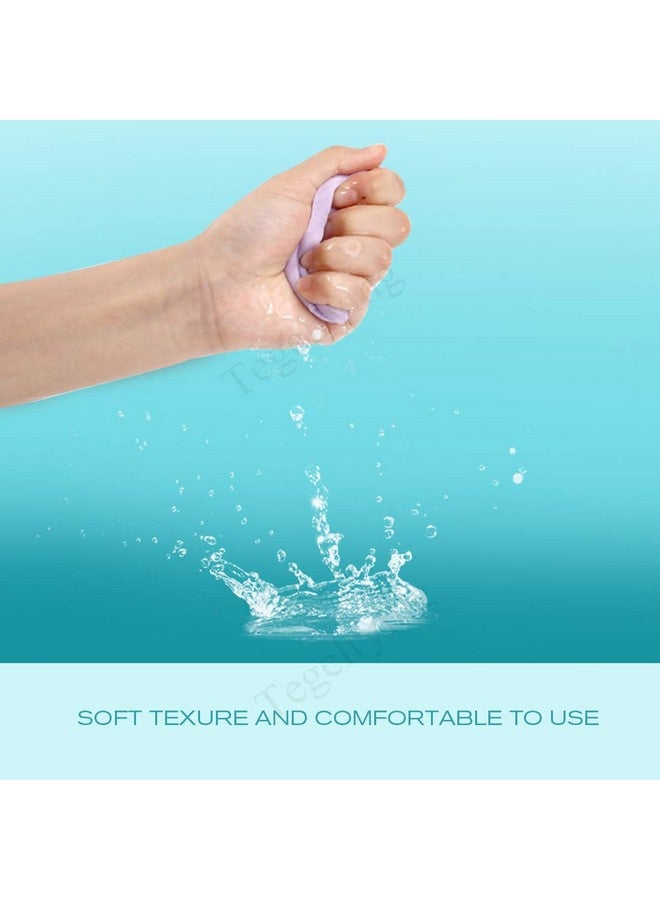 Tegelrying Facial Sponge Compressed,PVA Professional Makeup Removal Wash Round Face Sponge Pads Exfoliating Cleansing for Women (60 Pcs, Purple)  - Image 5