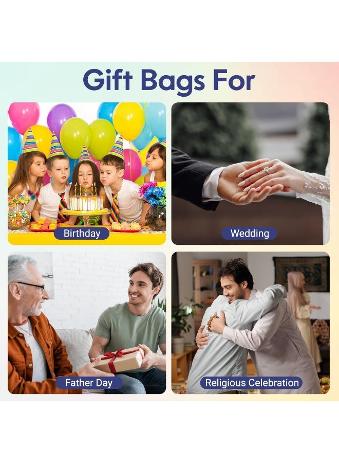 إس إن إتش باكينج أكياس حفلات من ورق كرافت من إس إن إتش باكينج بمقبض ملتوي، 25 قطعة، مقاس 24 سم × 28 سم × 12 سم، لون وردي - Image 5