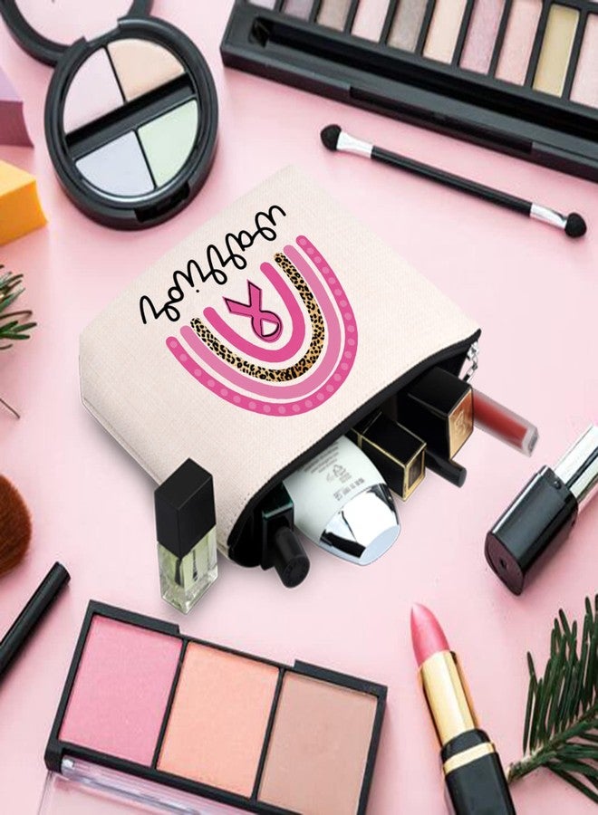 BLUPARK Breast Cancer Awareness Makeup Bag Breast Cancer Warrior Gift Breast Cancer Survivor Gift Pink Ribbon Zipper Bag (Breast Cancer Warrior) - Image 5