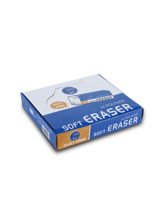 Astar Astar Hi-Polymer Soft Eraser – Dust-Free, High-Performance Erasers for School, Office, and Home Use | 20 Pieces per Box  - Image 4