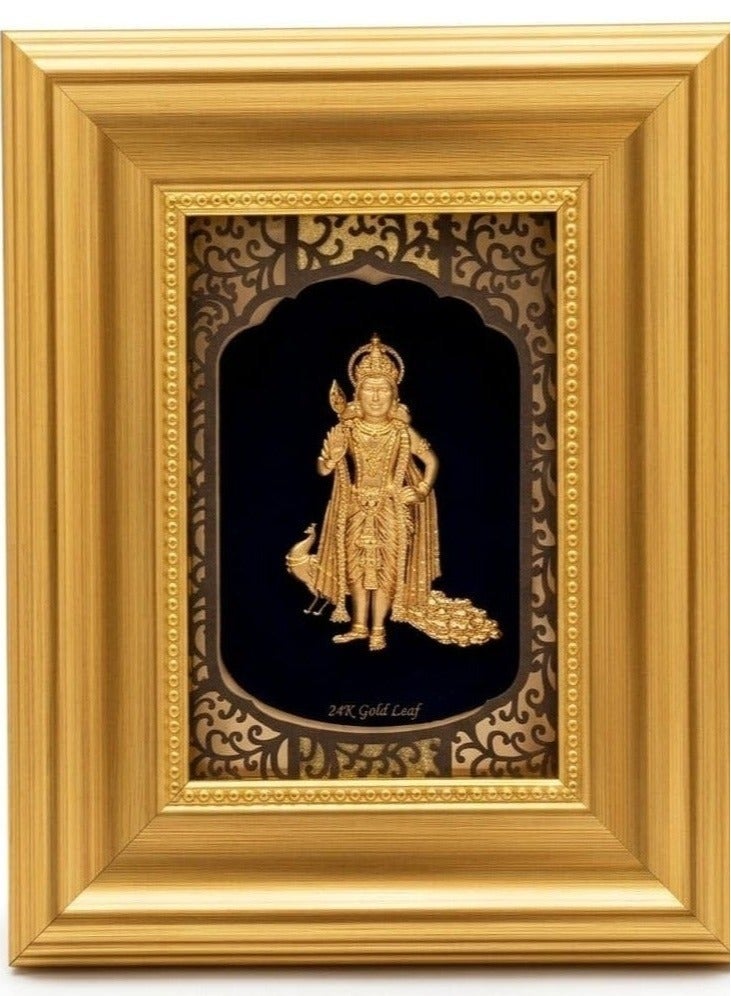 خشبو جويلز إطار موروجان من الذهب الخالص عيار 24 قيراطًا (25*20 سم) - Image 1