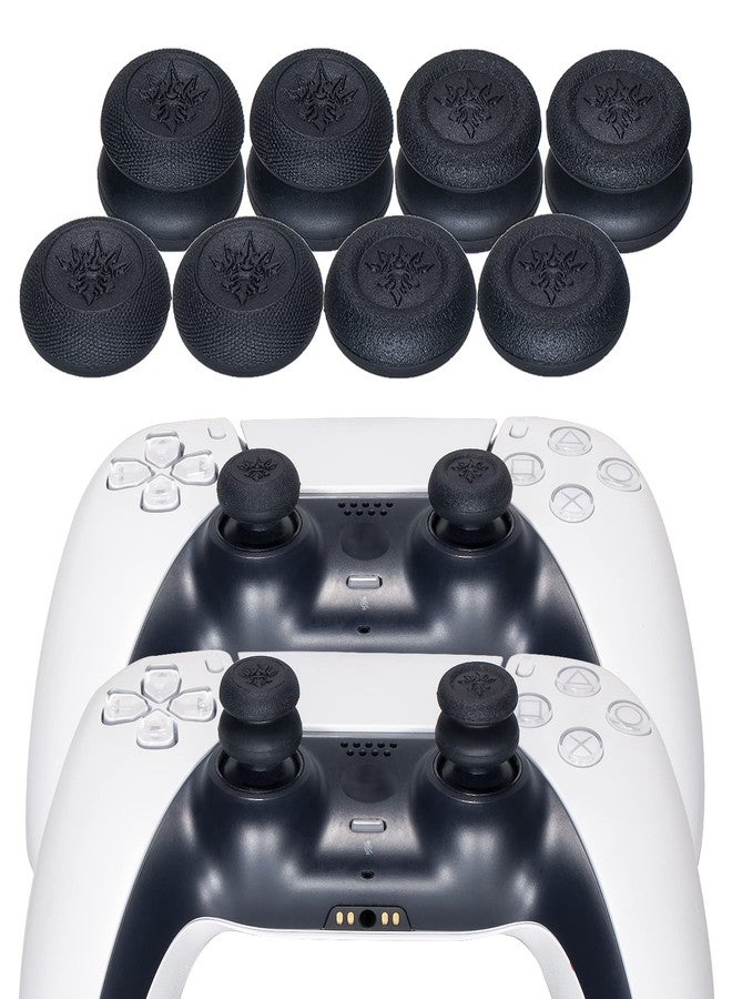 YoRHa Studded Printing Silicone Rubber Customizing Skin Cover for PlayStation 5 PS5 Controller x 1(Camouflage White) with Pro Thumb Grips x 10 - Image 5