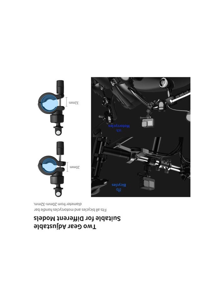 TELESIN Universal Handlebar Clamp With 360° Ball Head  - Image 5