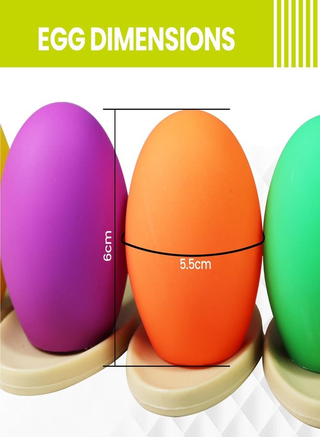 GISCO Egg and Spoon Race Game Indoor & Outdoor Balance Game for Kids & Adults | Pack of 6 - Image 3