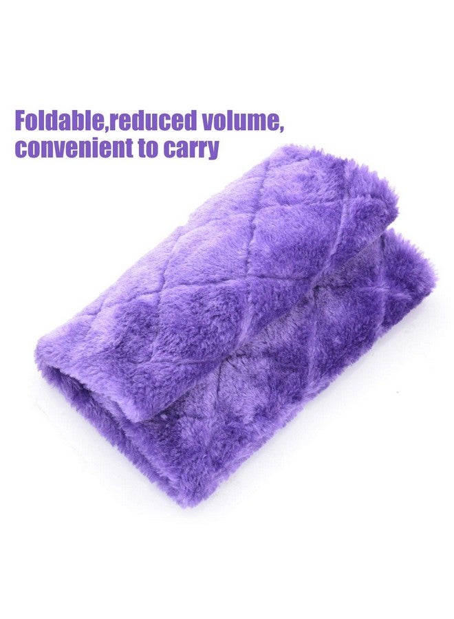 MOACC Winter Warm Bird Nest House Shed Hut Hanging Hammock Finch Cage Plush Fluffy Birds Hut Hideaway for Hamster Parrot Macaw Budgies Eclectus Parakeet Cockatiels Cockatoo Lovebird (M, Purple) - Image 5