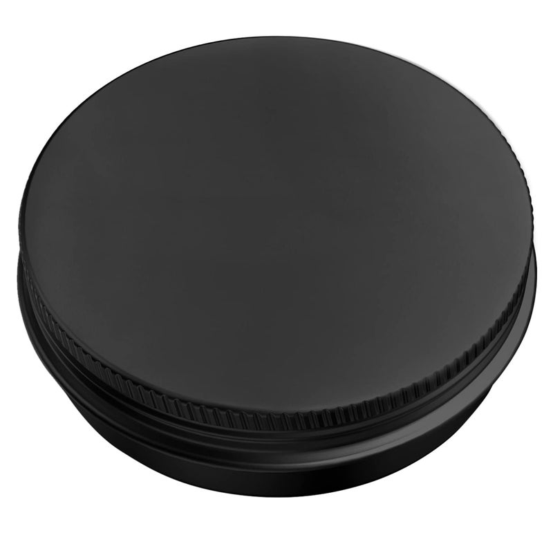 Axe Sickle 20 Pcs 1 Ounce Aluminum Tin Jars Containers Leak Proof Cosmetic Tin Jars Containers Round Screw Lids for Cosmetic, Salves, Balms, Lip Balm or Others, 30mL Black - Image 3