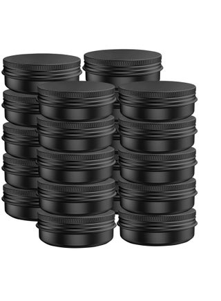 20 Pcs 1 Ounce Aluminum Tin Jars Containers Leak Proof Cosmetic Tin Jars Containers Round Screw Lids for Cosmetic, Salves, Balms, Lip Balm or Others, 30mL Black - pzsku/Z2F2D970A24ACC2A6448BZ/45/_/1736437349/33374c62-253c-4e79-b300-6b550938abb4