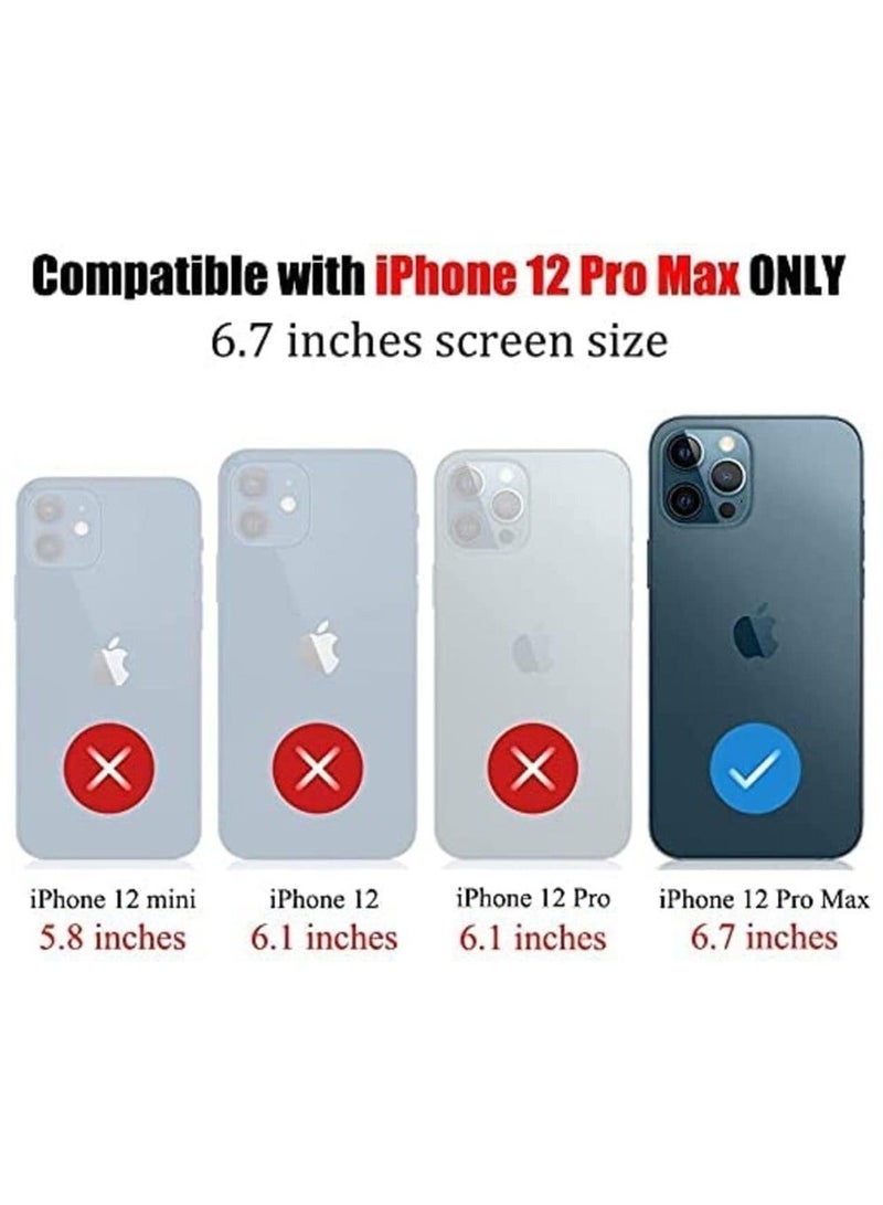 TEAM LUXURY Magnetic Clear Case for Iphone 12 Pro Max, Support Magsafe and Wireless Charger, Transparent Shockproof and Drop-Proof Phone Back Cover for Iphone 12 Pro Max  - Image 2