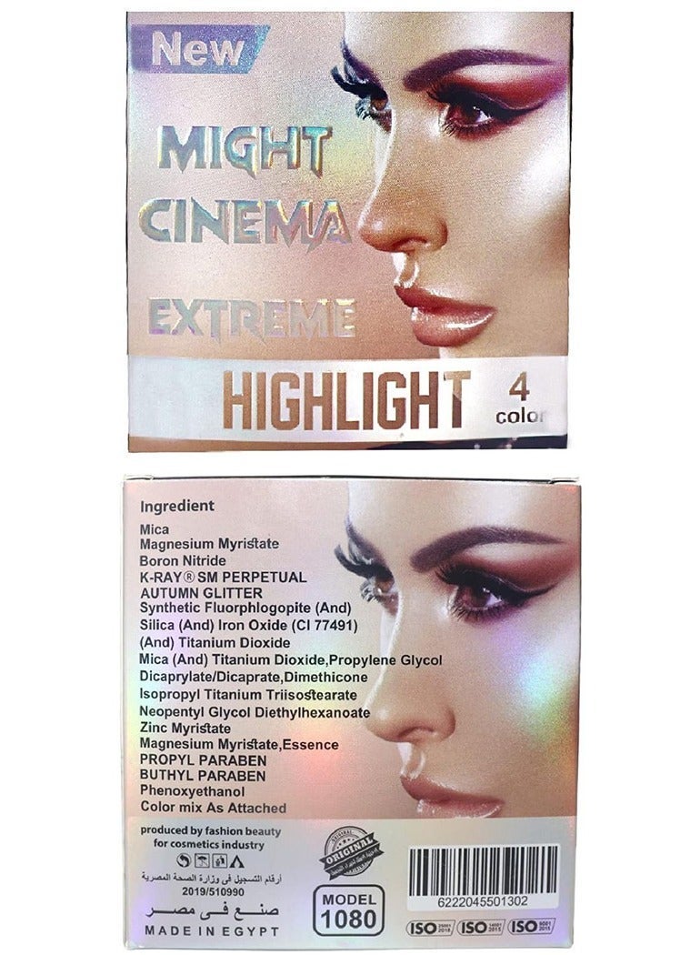 مايت سينما باليت هايلايتر إكستريم 4 ألوان موديل 1080 - Image 5